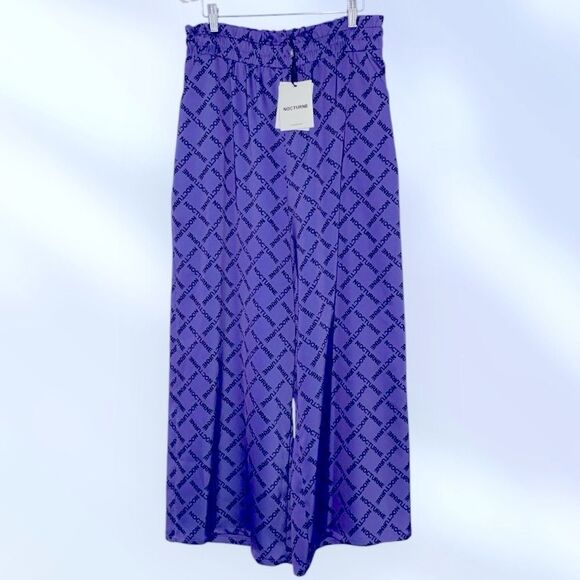 NOCTURNE Pants NEW with TAGS Designer Purple Size EU 40 US Large - Picture 5 of 14